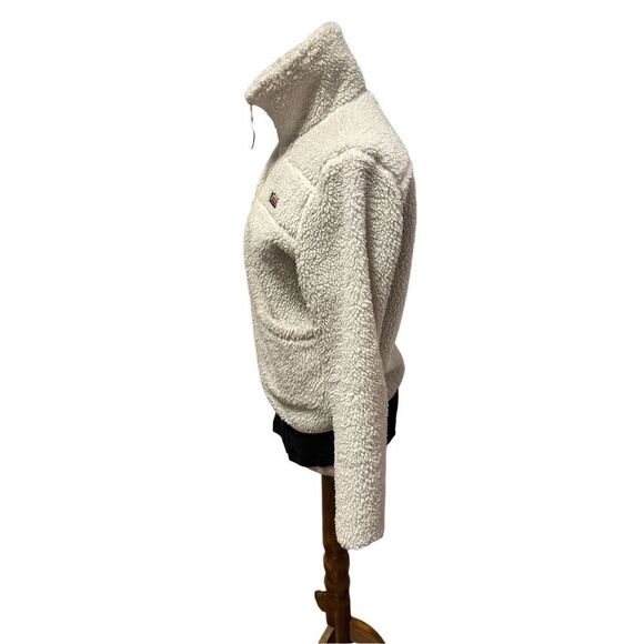 Vineyard vines shep full zip jacket cream fleece sz XS teddy - Picture 4 of 13